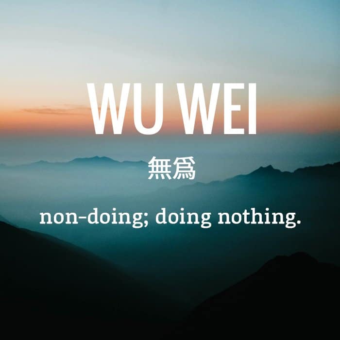 wu wei stop trying to meditate