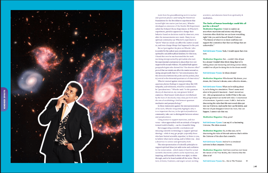 Neil deGrasse Tyson Meditation Magazine Interview