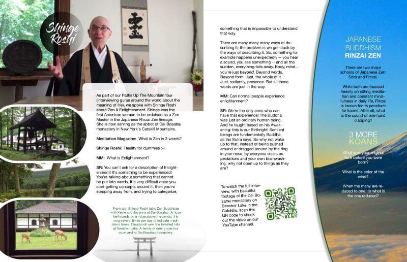 meditation magazine shinge roshi