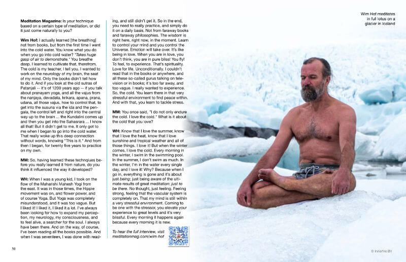 meditation magazine wim hof