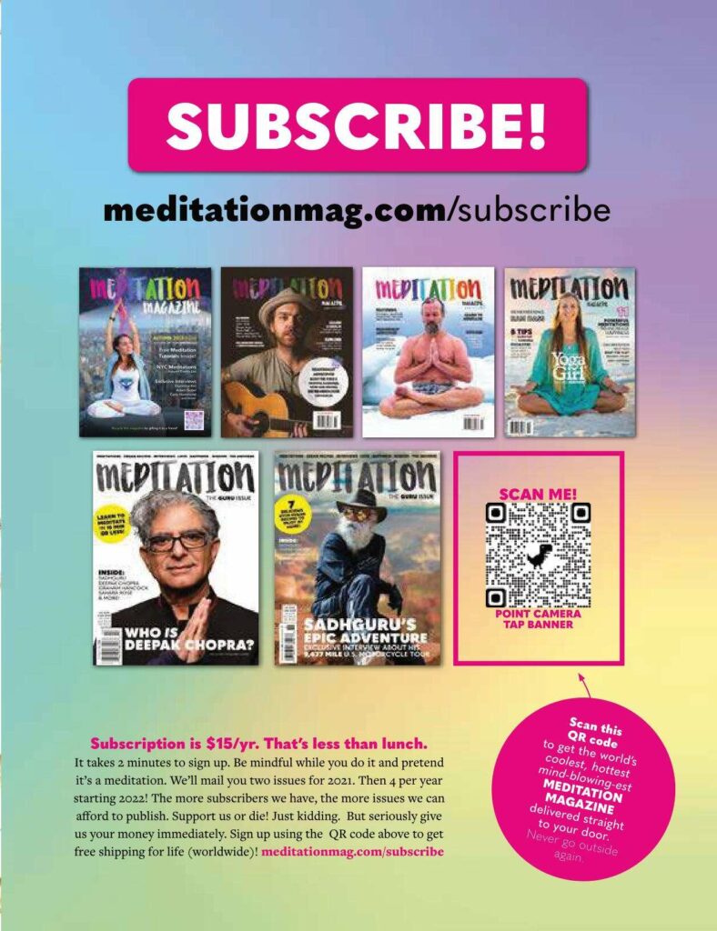Free Sample Guru Issue - Meditation Magazine